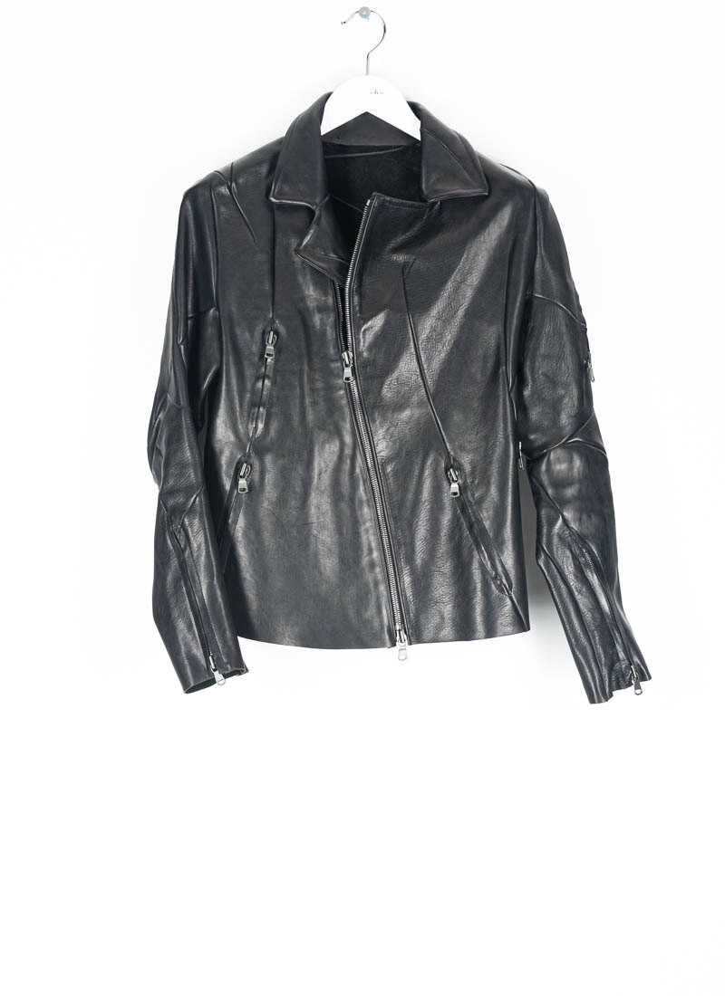 Distorted Motocycle Leather Jacket - Ready to Wear