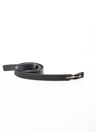 hide-m  M.A+ leather buckle slim belt EAX1B, black cow leather