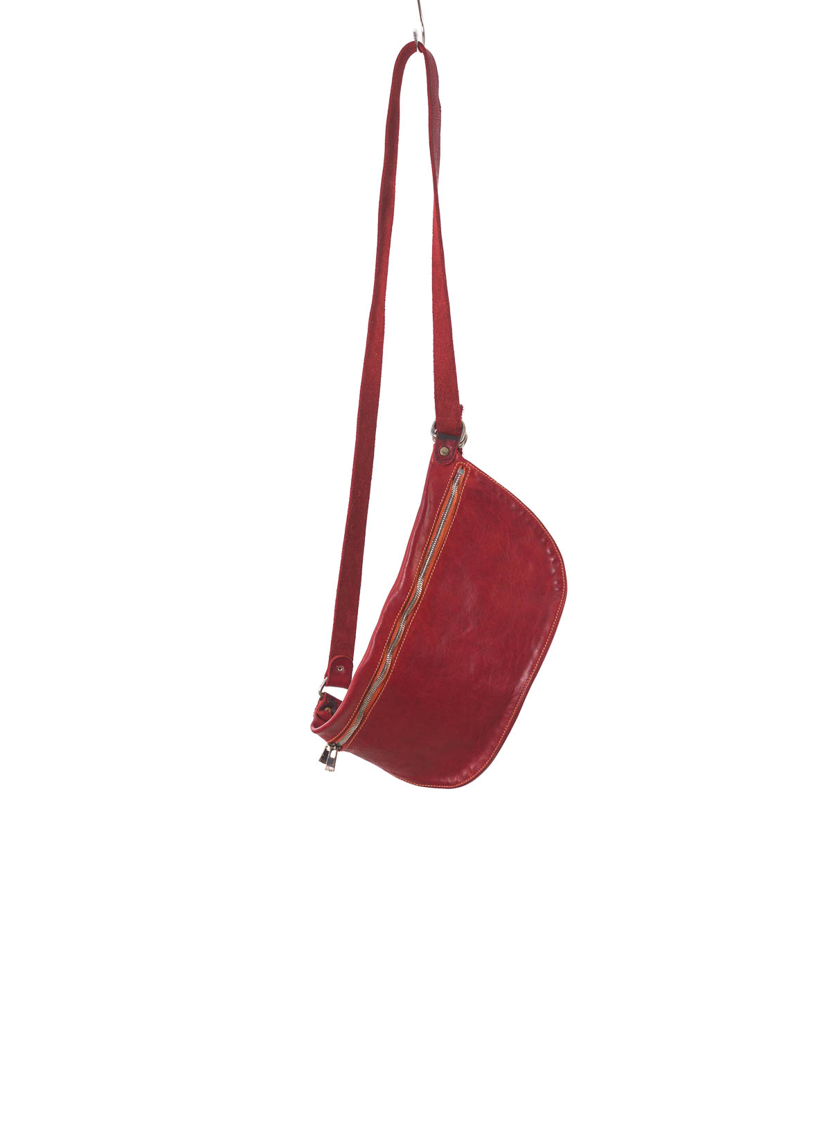LINDEN 32 shoulder bag in bright red calfskin leather