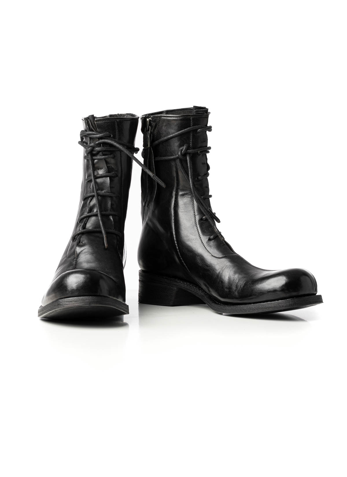 hide-m | LEON EMANUEL BLANCK Distortion Work Boot, black leather