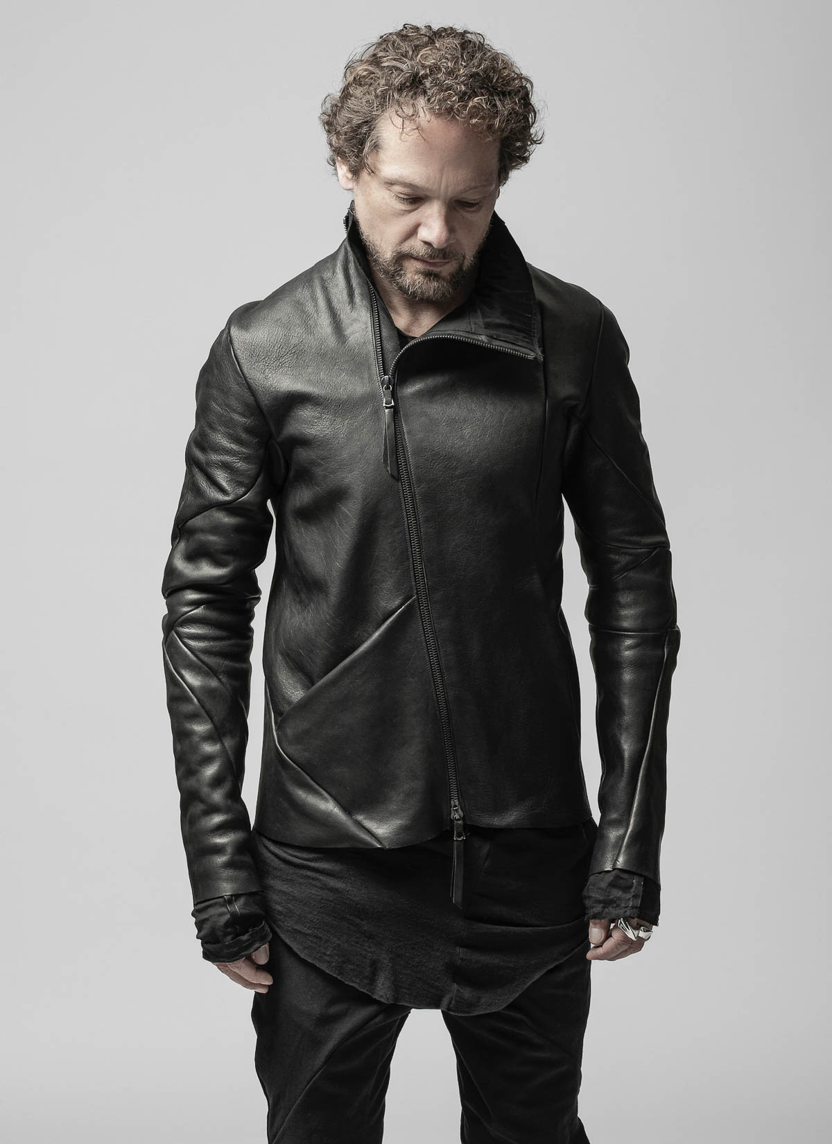 LE-Ionic Black Leather Jacket - Leathers Expert