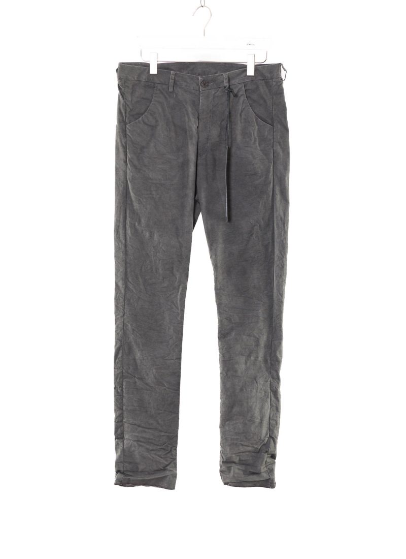 hide-m | POEME BOHEMIEN Men Zip Pants Diagonal Pockets PT-37, grey