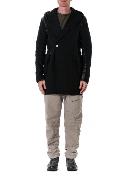Taichi Murakami Men Coin Hooded Jacket Semilong Herren Jacke reversible cotton black hide m 10