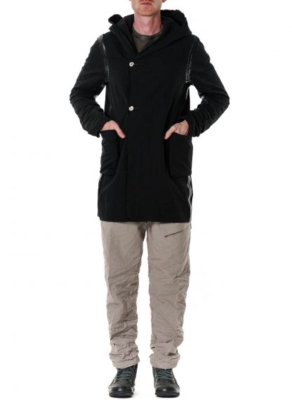 Taichi Murakami Men Coin Hooded Jacket Semilong Herren Jacke reversible cotton black hide m 11