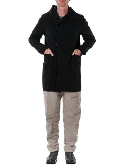 Taichi Murakami Men Coin Hooded Jacket Semilong Herren Jacke reversible cotton black hide m 6