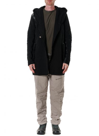 Taichi Murakami Men Coin Hooded Jacket Semilong Herren Jacke reversible cotton black hide m 9